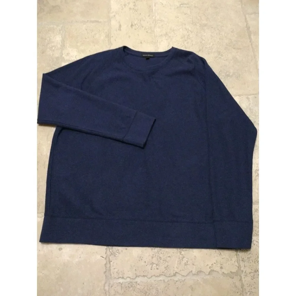 Banana Republic Sweater Men XXL Blue Crew Neck Pullover Long‎ Sleeves Casual